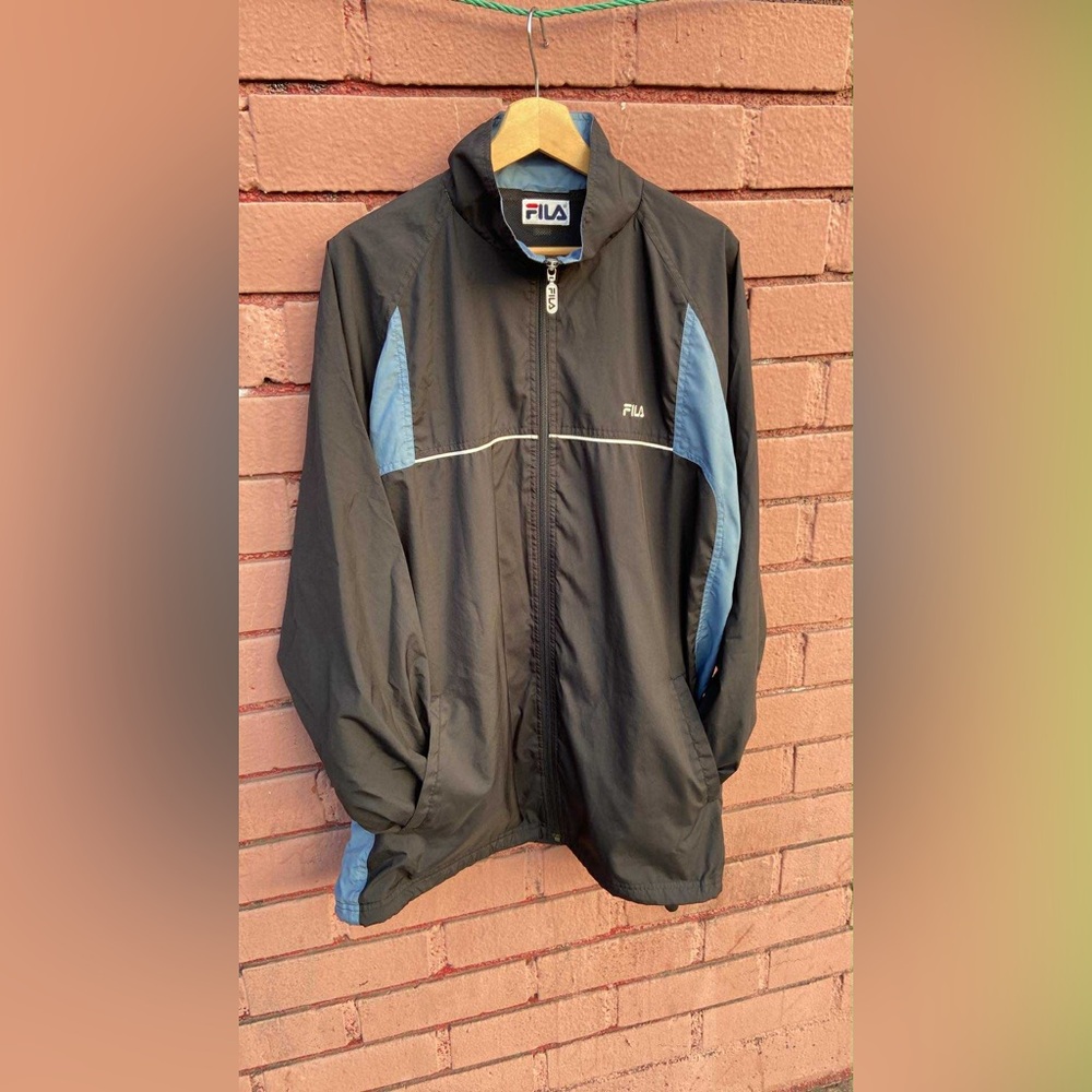 Fila Two-Tone Black and Blue Jacket